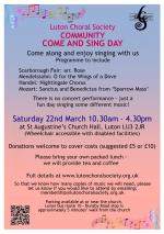 Come and Sing Day